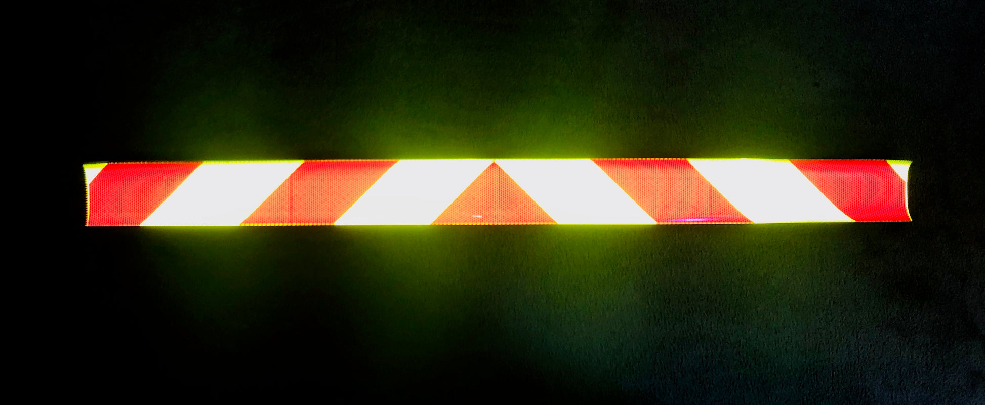 Lime & Red Reflective Chevron Panel (Multiple Sizes) - Reflective Pro