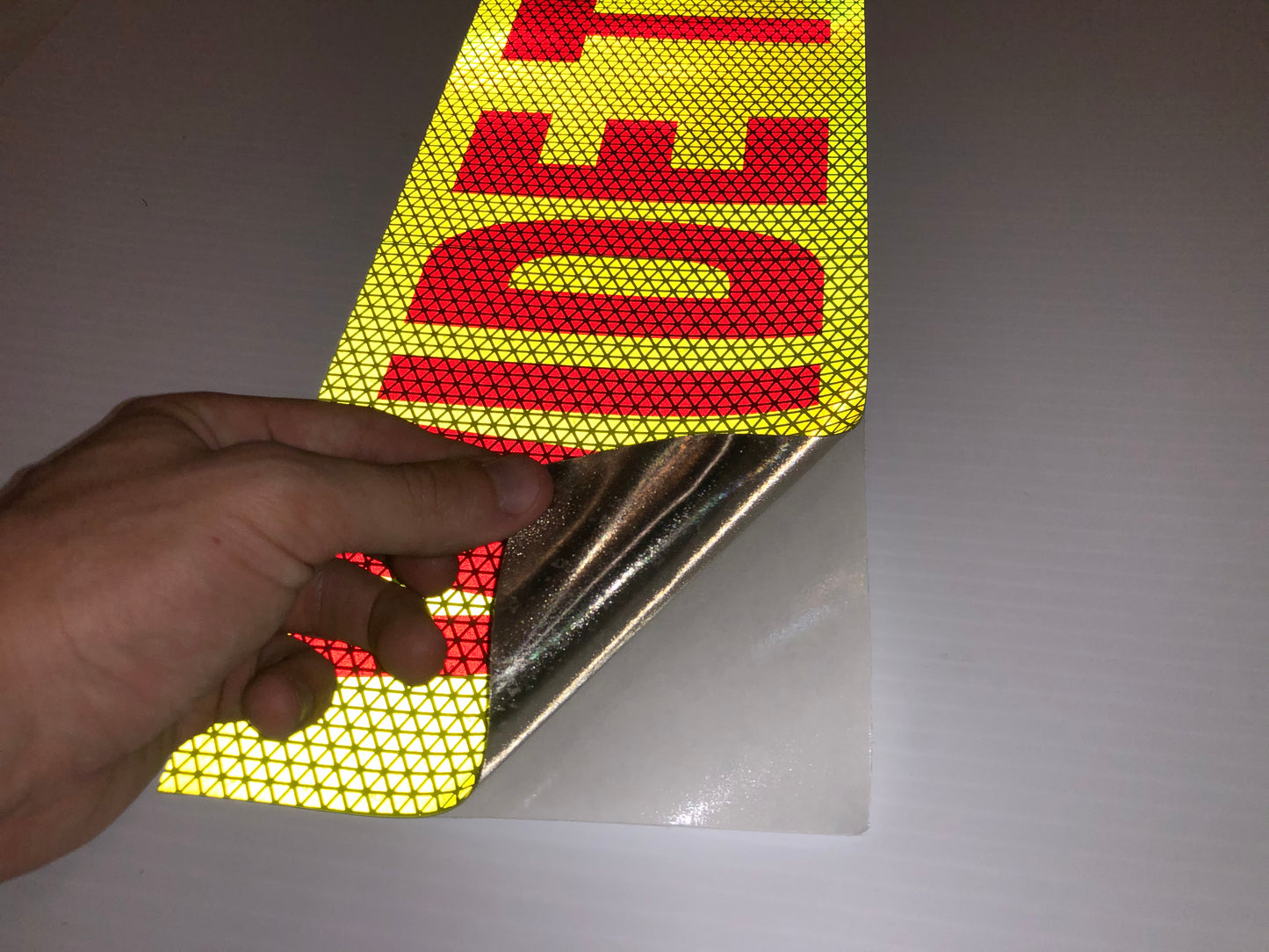 "WIDE TURNS" 6"x24" Reflective Word Panel (Multiple Colors) - Reflective Pro