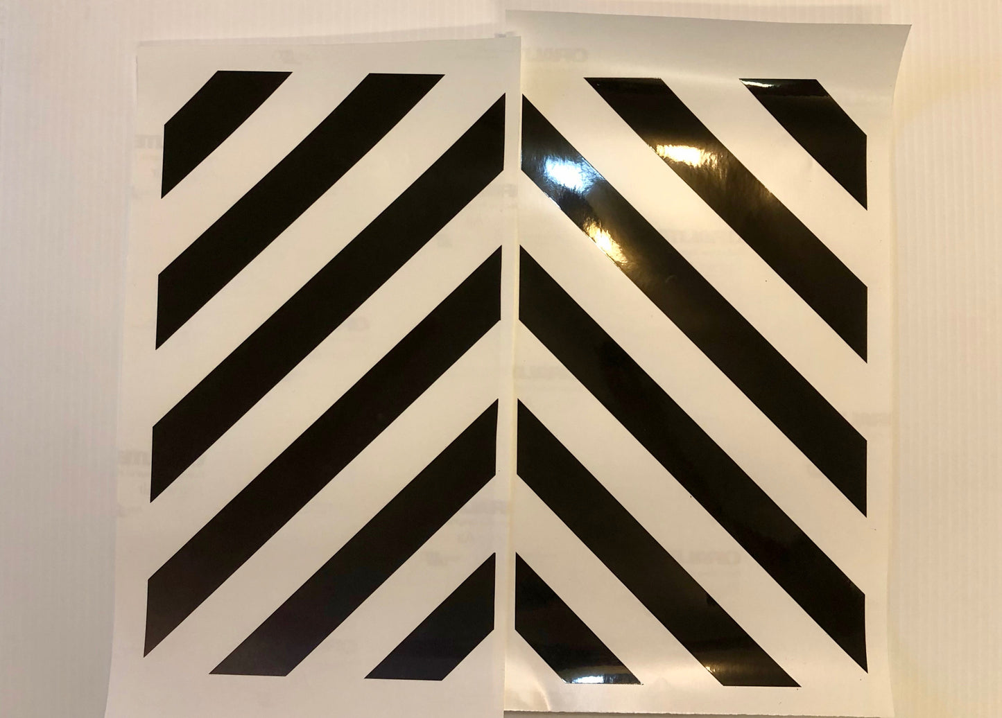 Reflective Motorcycle Pannier Shadow Chevron Engineer Grade (Rapid Air) - Reflective Pro