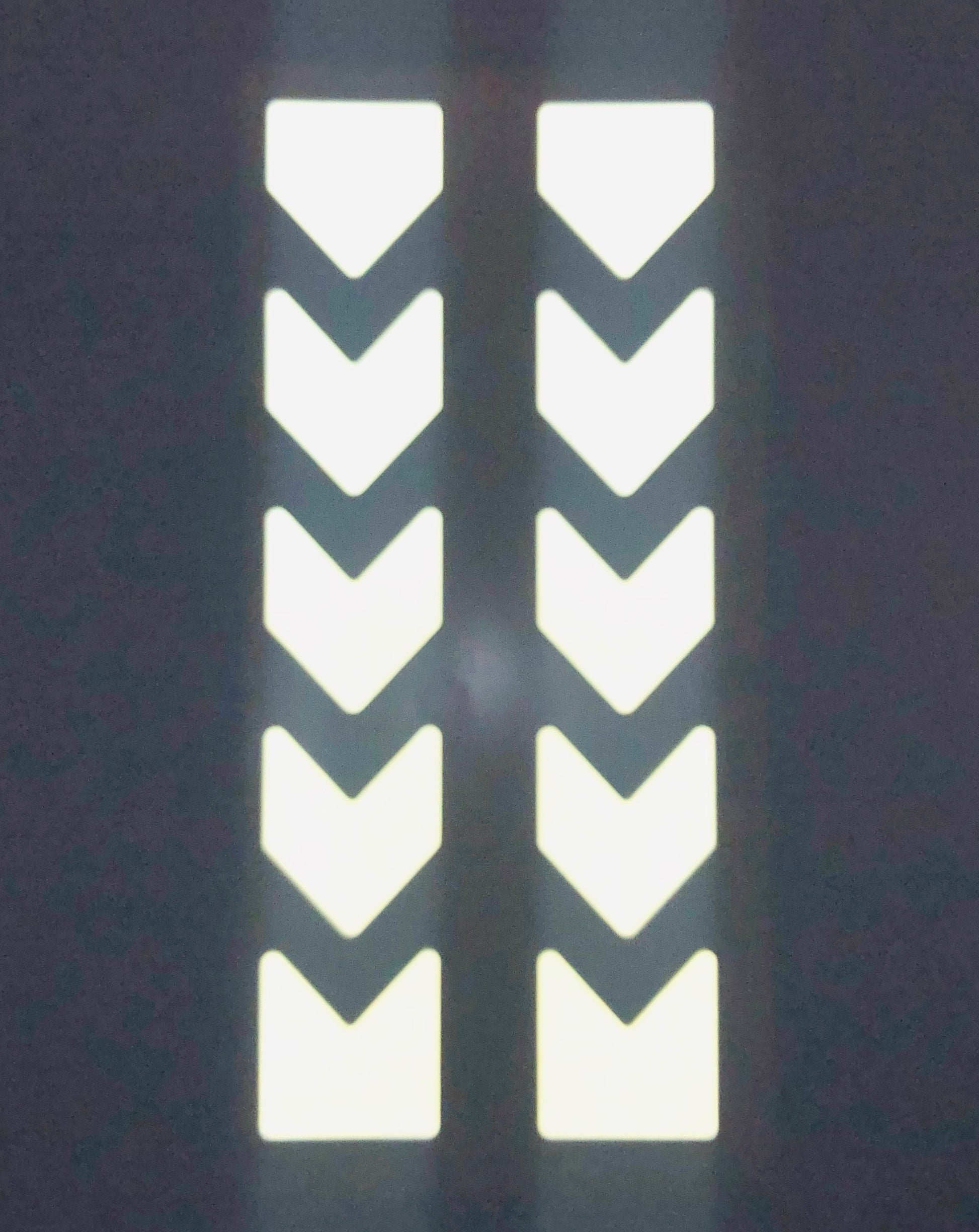 Reflective Motorcycle Pannier Decals 2"x14.5" Rapid Air Engineer Grade - Reflective Pro