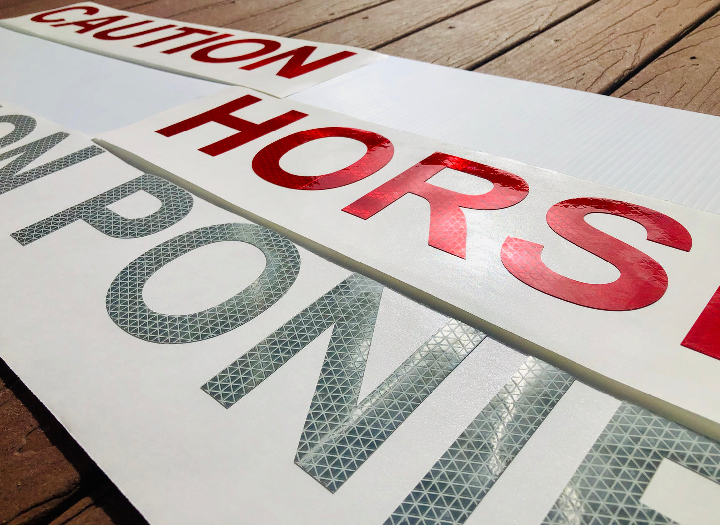 Reflective V98 Word Decals (Multiple Variations) Animal Related - Reflective Pro