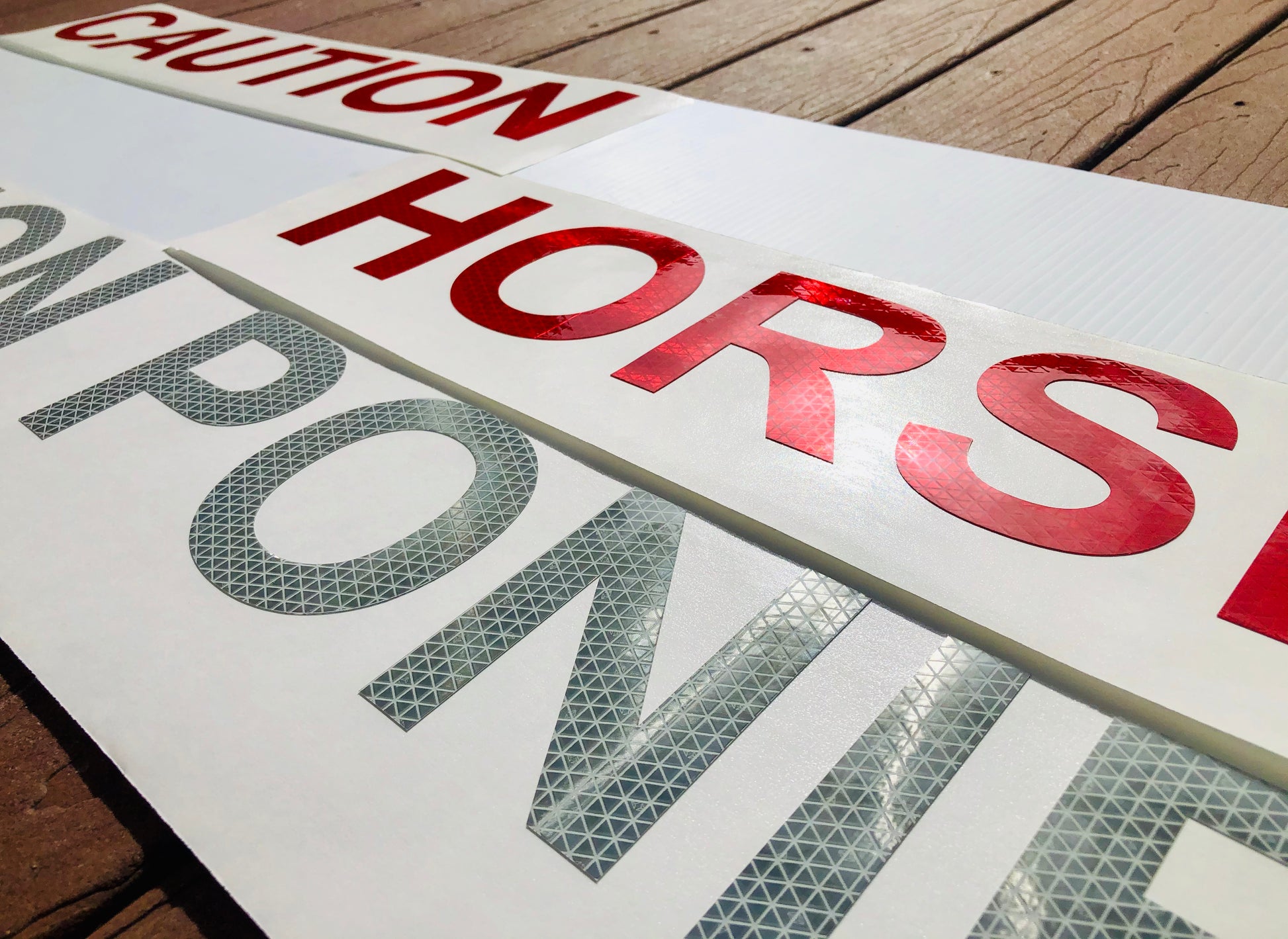 Reflective V98 Word Decals (Multiple Variations) Animal Related - Reflective Pro