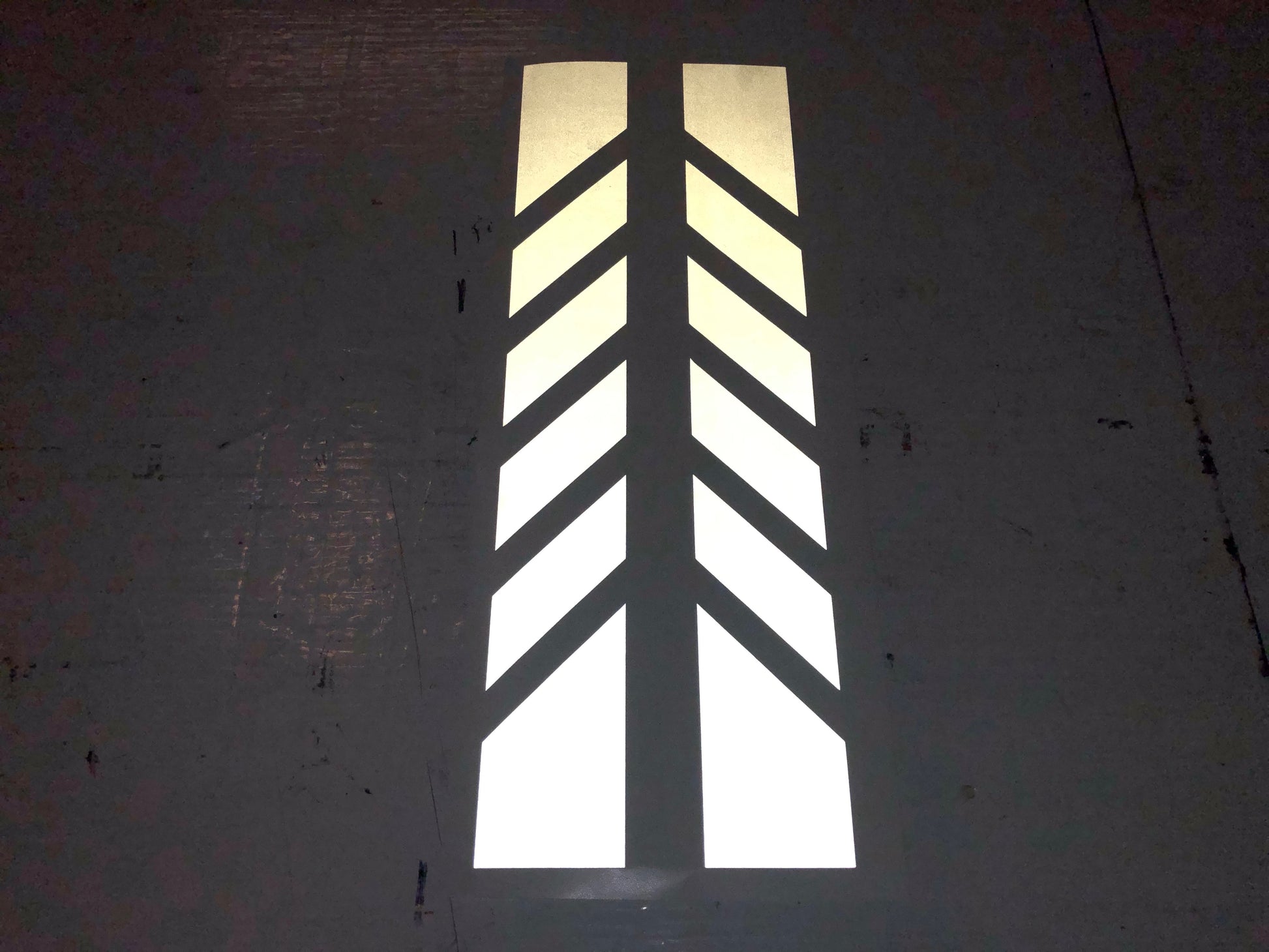Reflective Motorcycle Pannier Decals 2"x14.5" Engineer Grade (Rapid Air) - Reflective Pro