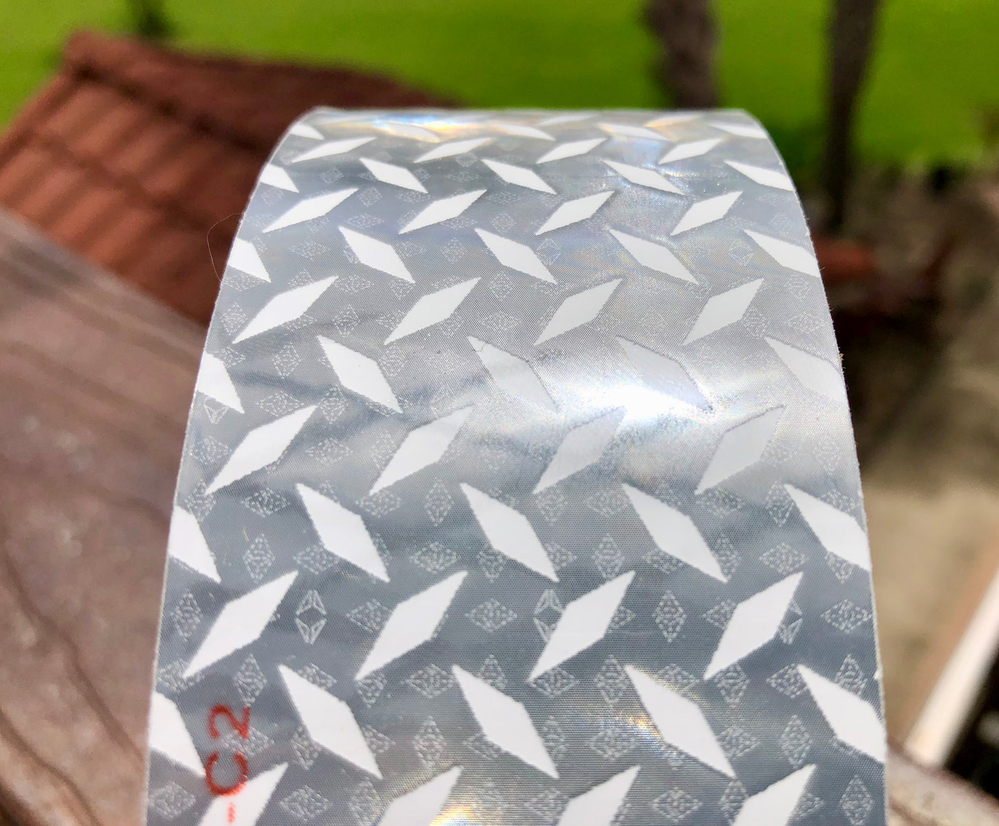 2" Oralite DOT "Diamond Plate" V52 Solid White Tape - Reflective Pro