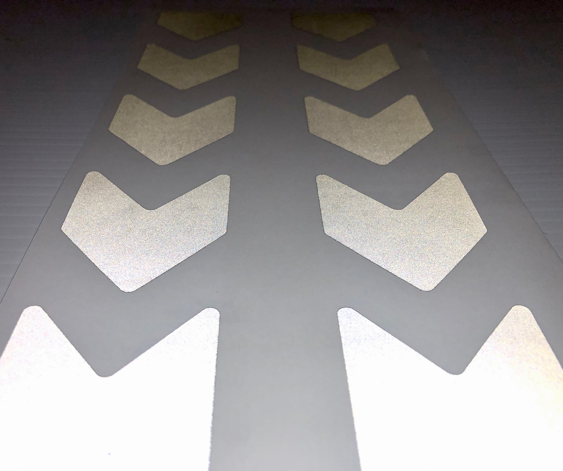 Reflective Motorcycle Pannier Decals 2"x14.5" Rapid Air Engineer Grade - Reflective Pro