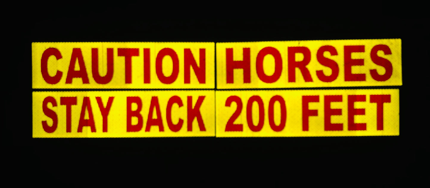 Word Panel Horse Trailer Kit (Multiple Colors) - Reflective Pro