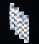 4 White 2"x12"  Corner Decal Strips Oralite V52 - Reflective Pro