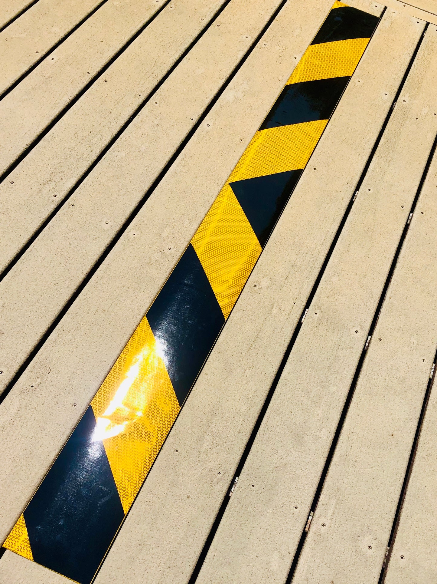 Schoolbus Yellow & Black Reflective Chevron Panel (Multiple Sizes) - Reflective Pro