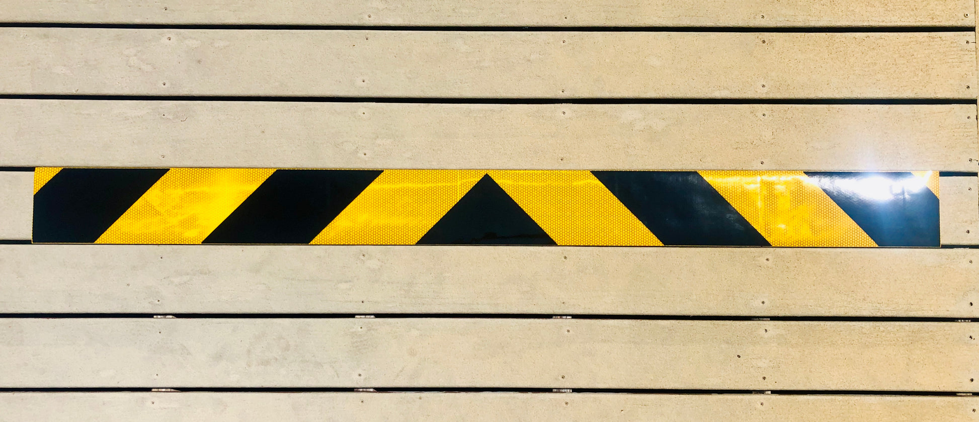 Schoolbus Yellow & Black Reflective Chevron Panel (Multiple Sizes) - Reflective Pro