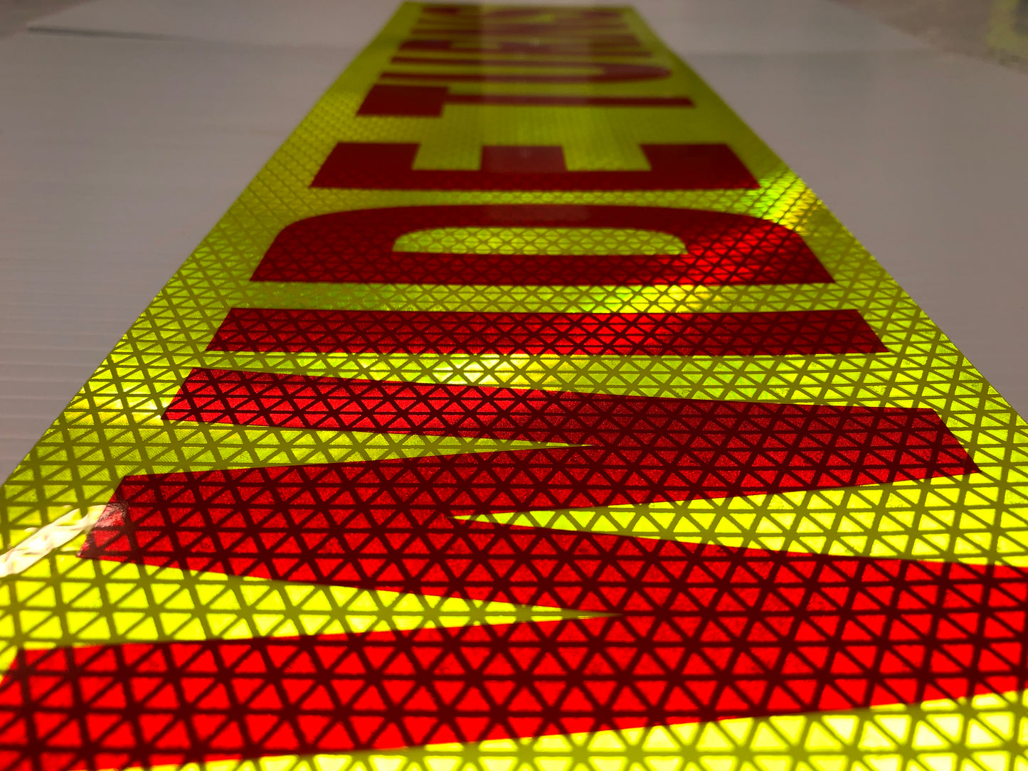 "WIDE TURNS" 6"x24" Reflective Word Panel (Multiple Colors) - Reflective Pro