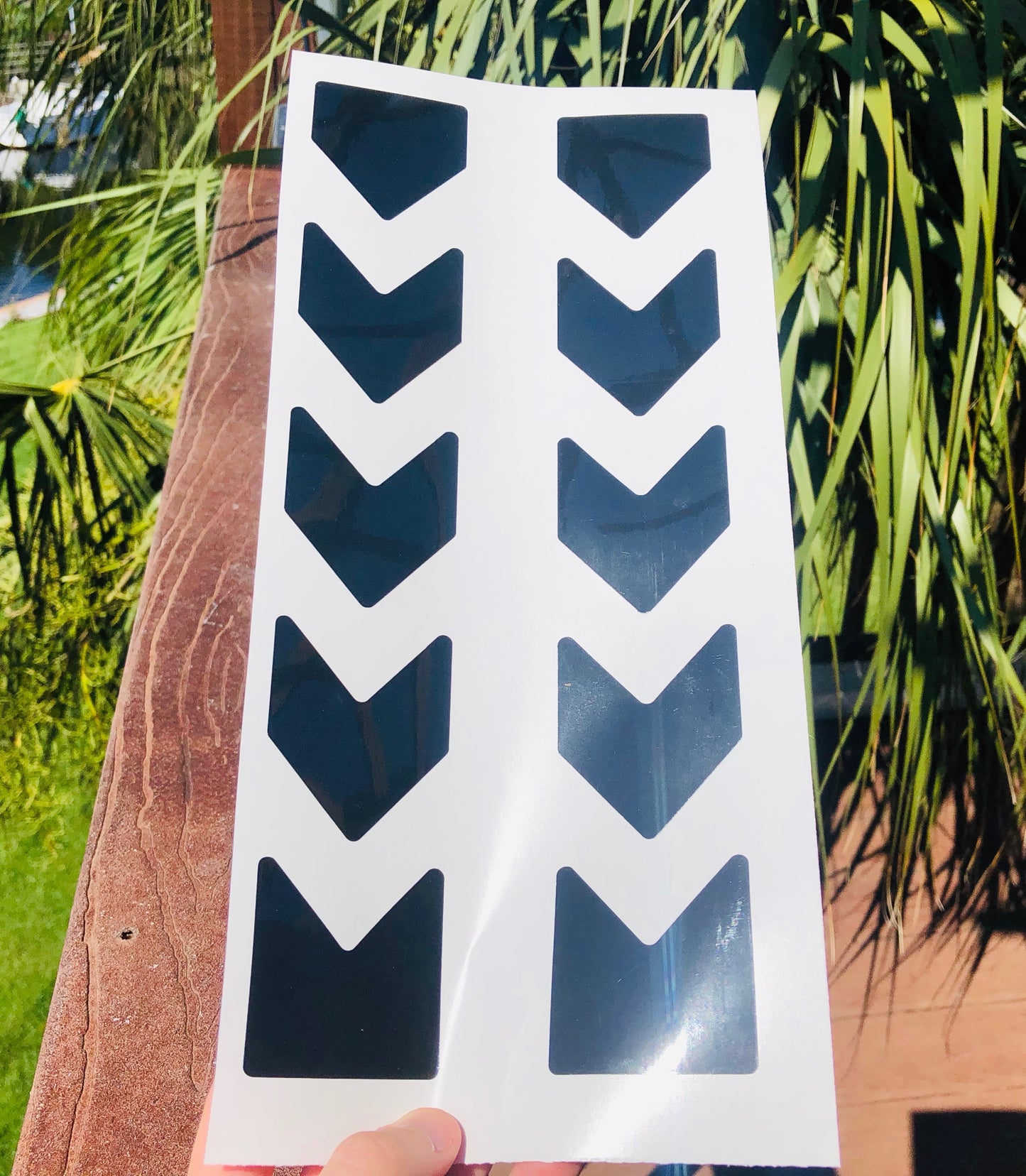 Reflective Motorcycle Pannier Decals 2"x14.5" Rapid Air Engineer Grade - Reflective Pro