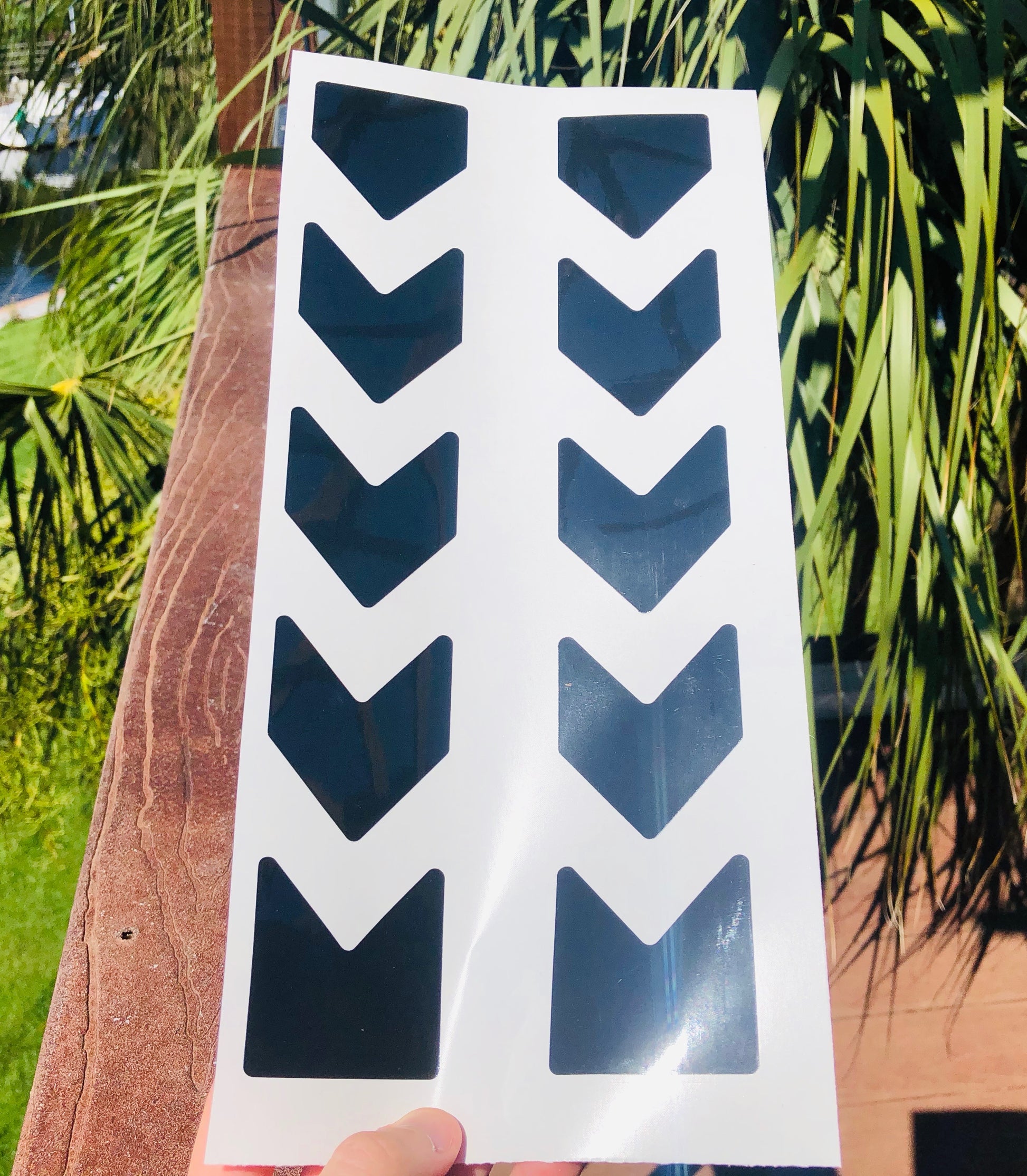 Reflective Motorcycle Pannier Decals 2"x14.5" Rapid Air Engineer Grade - Reflective Pro