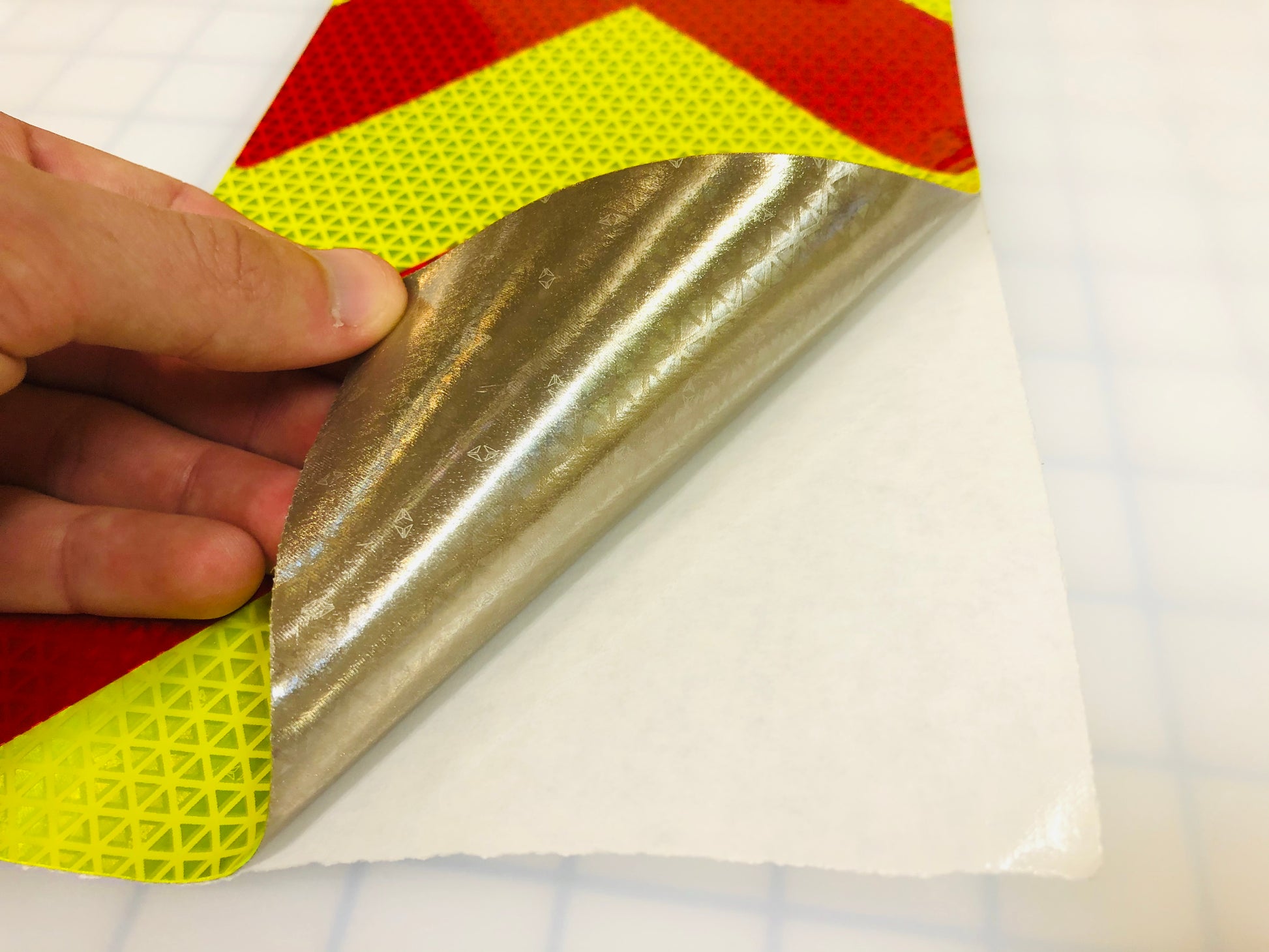 6 Inch Reflective Arrow Directional Panel/Roll (By the Foot) - Reflective Pro