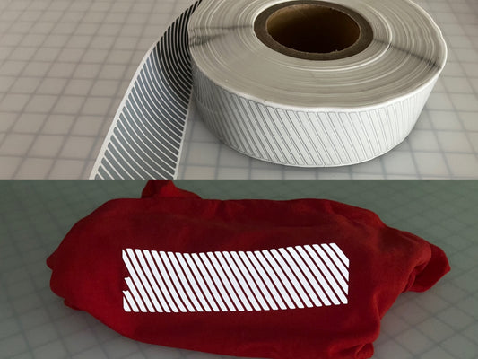 2" Inch Reflective Fabric Iron On Slanted Line - Reflective Pro