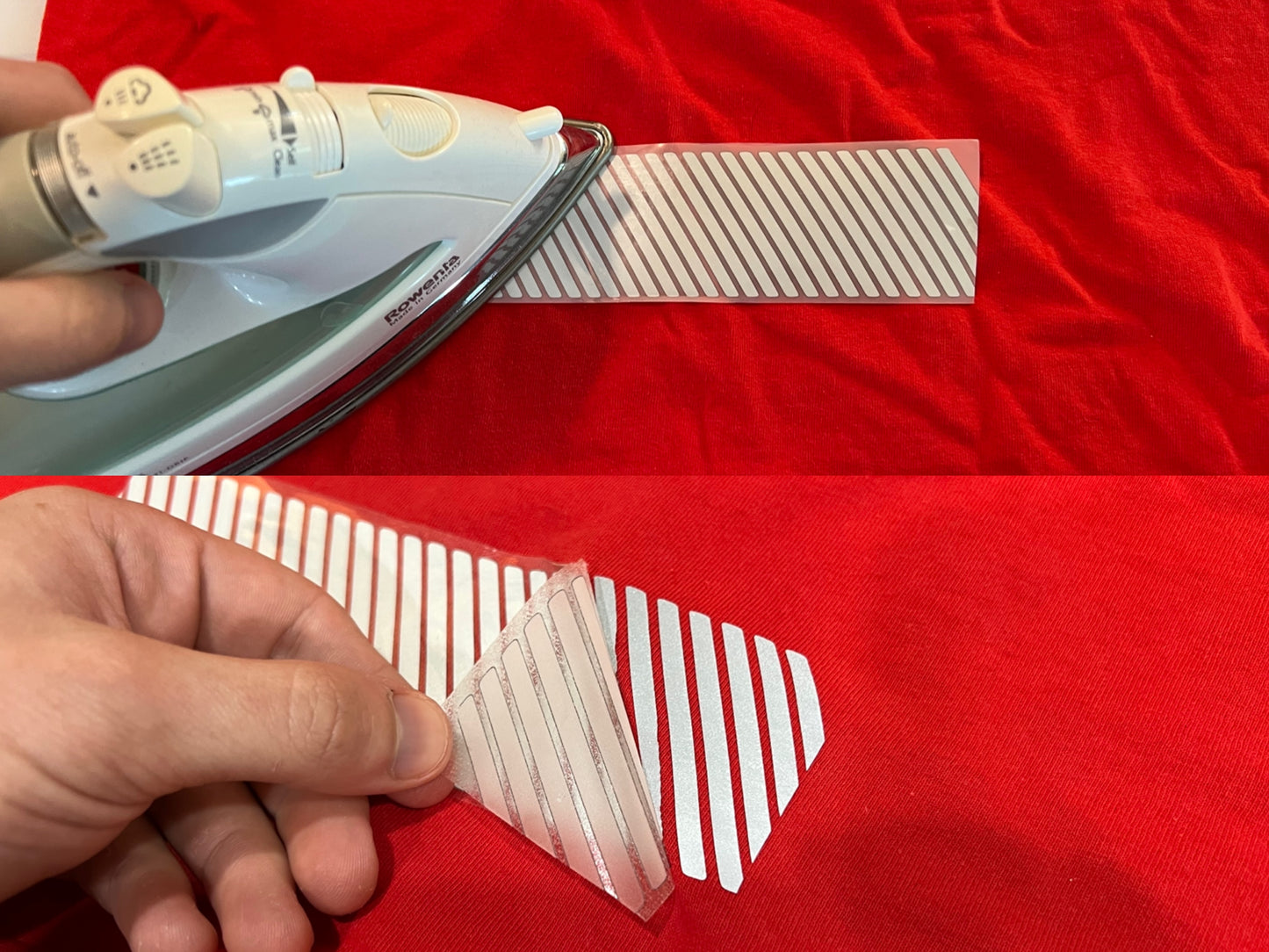 2" Inch Reflective Fabric Iron On Slanted Line - Reflective Pro