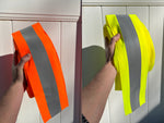 4.5" Reflective Vest Trim Red/Silver or Lime/Silver Sew On Fabric (ANSI Approved) - Reflective Pro