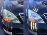 REFLECTIVE Monster Claw Headlight Decal - Reflective Pro