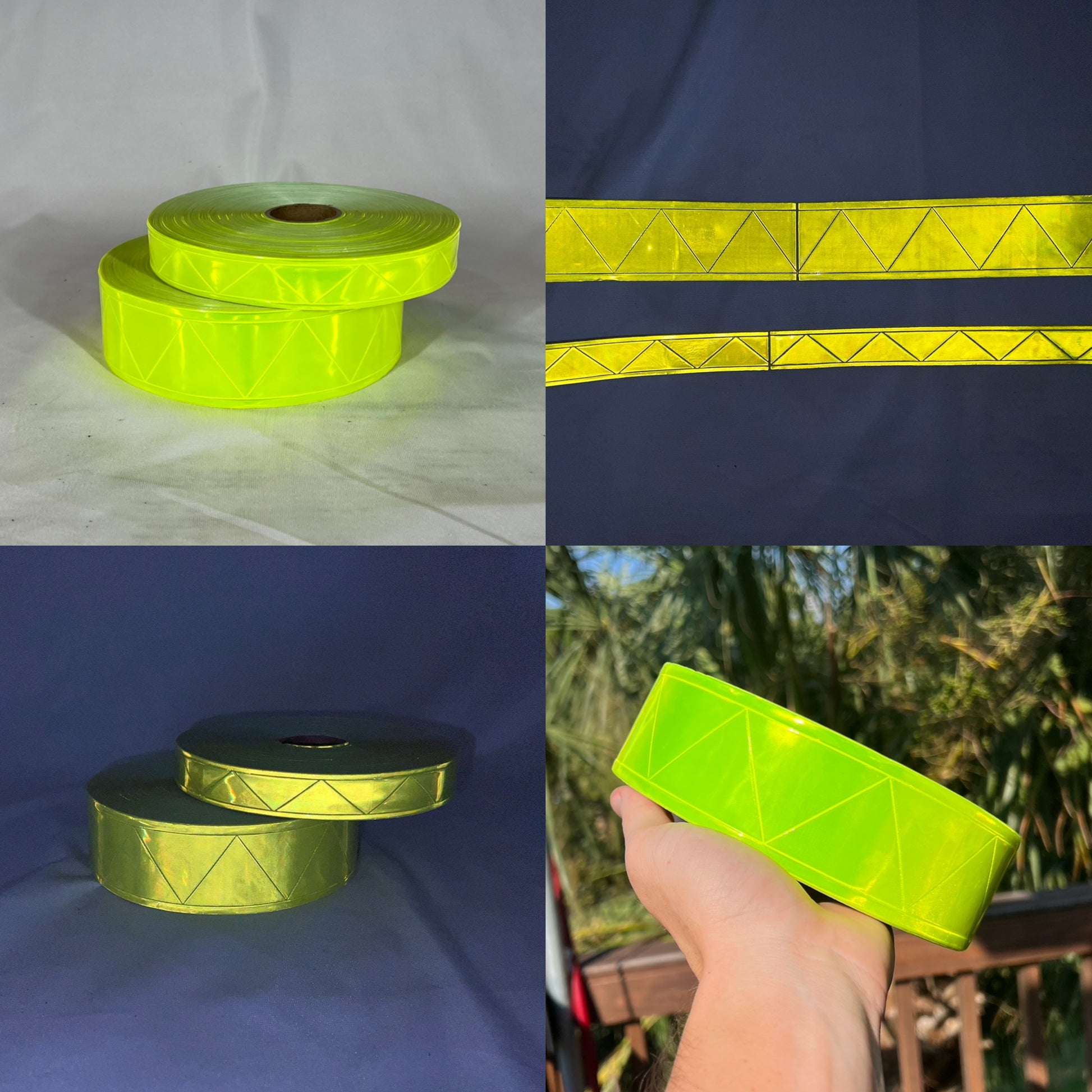 1" & 2" Inch Reflective PVC Sew On Fabric Tape 10', 20', 30' Rolls - Reflective Pro