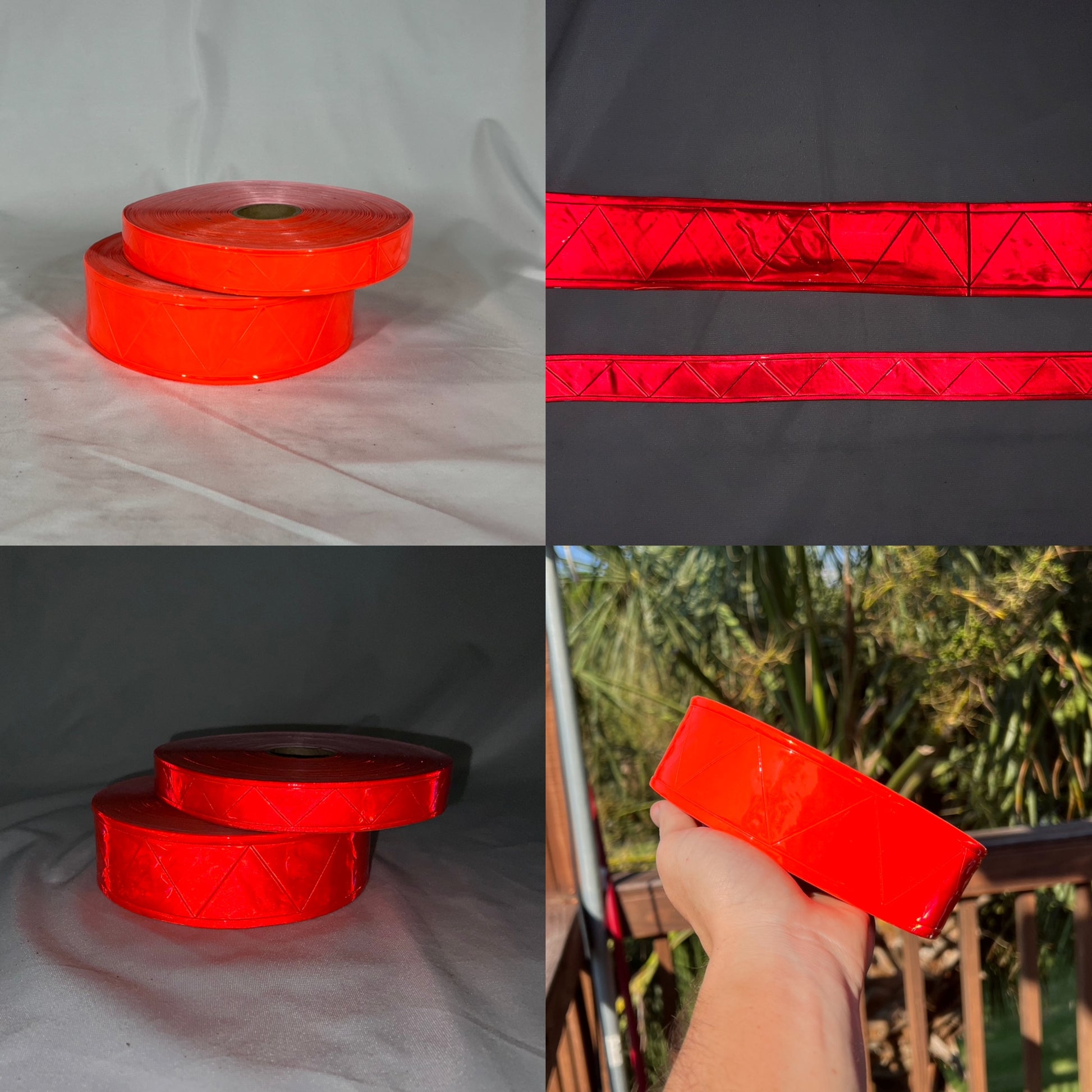 1" & 2" Inch Reflective PVC Sew On Fabric Tape 10', 20', 30' Rolls - Reflective Pro