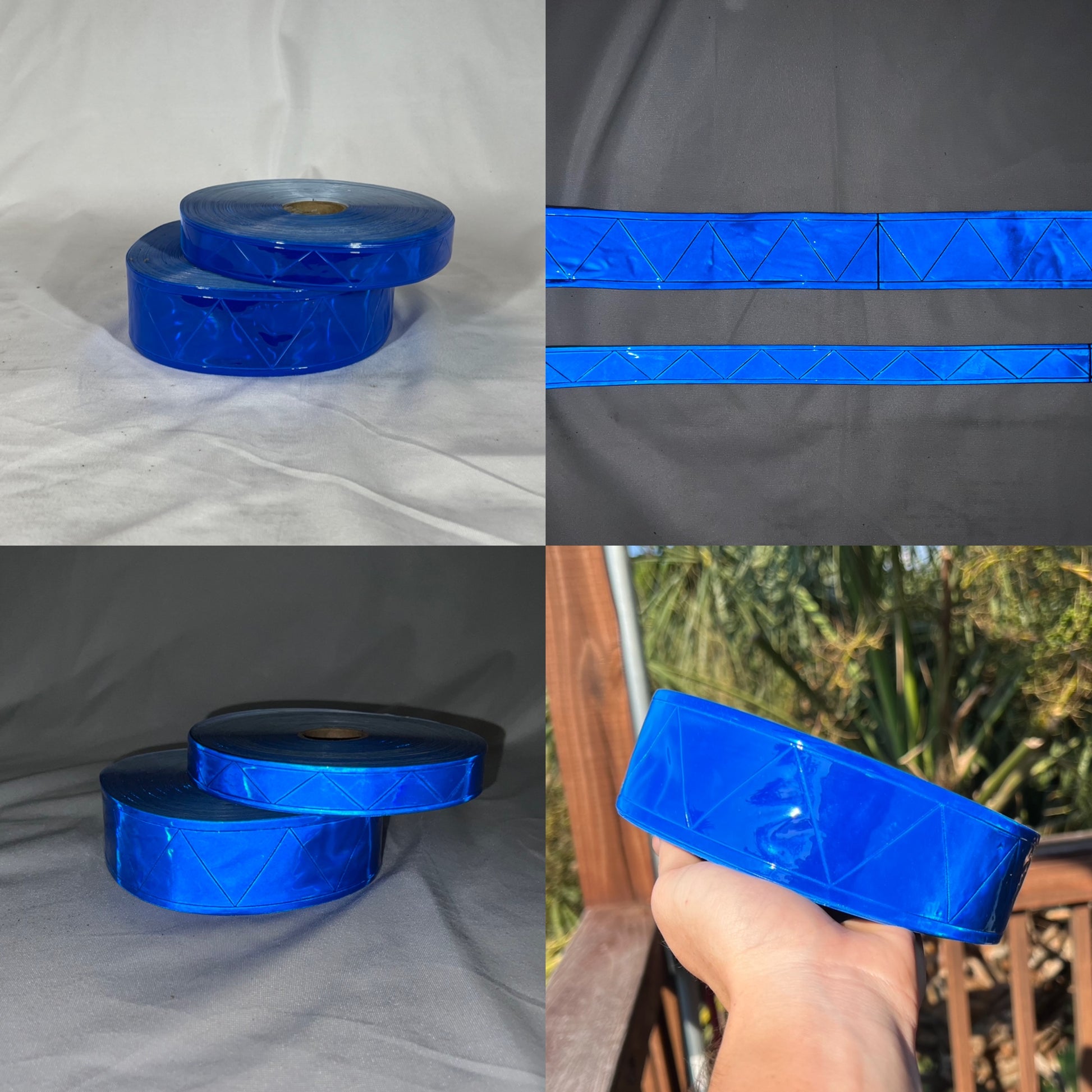 1" & 2" Inch Reflective PVC Sew On Fabric Tape 10', 20', 30' Rolls - Reflective Pro