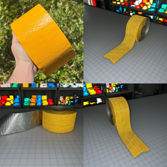 Yellow Premium Pavement Tape 4" (150' Foot Roll) WET REFLECTIVE - Reflective Pro