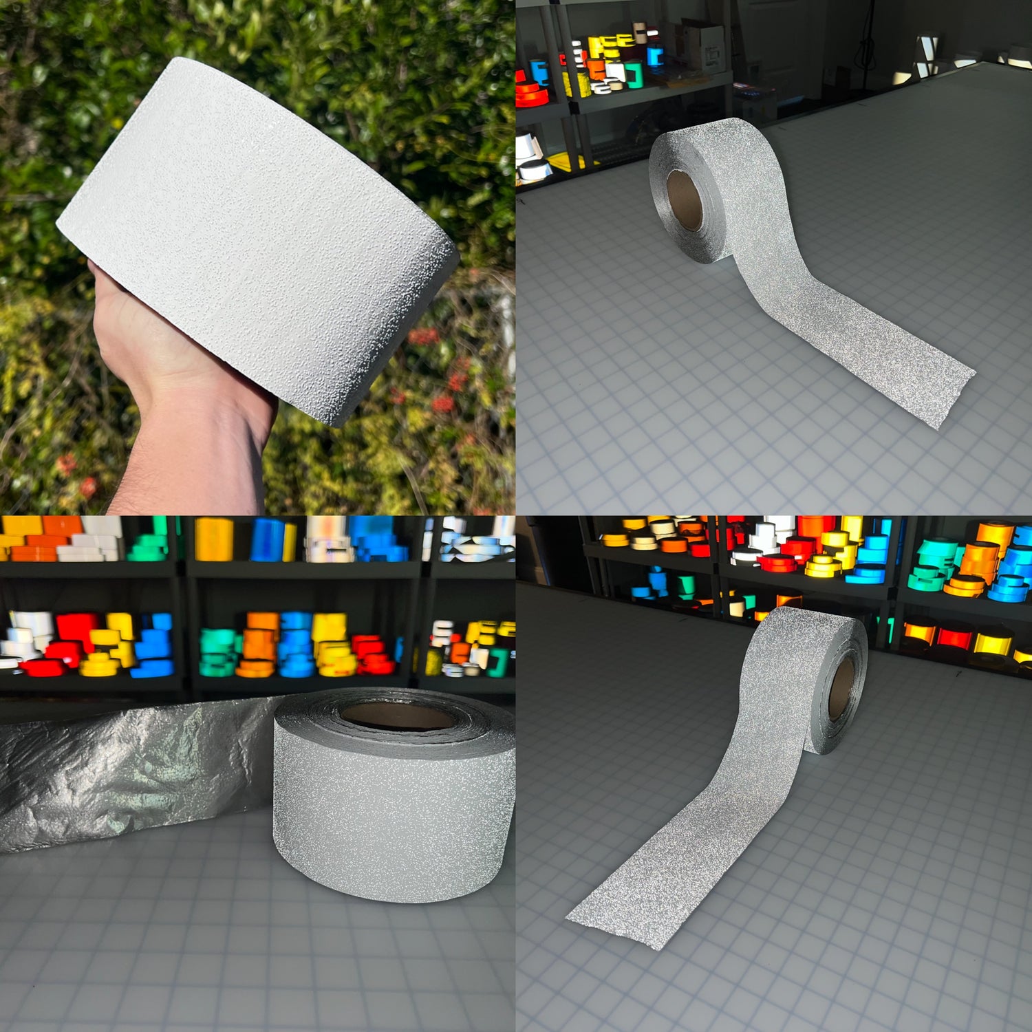 White Premium Pavement Tape 4" (150' Foot Roll) WET REFLECTIVE - Reflective Pro