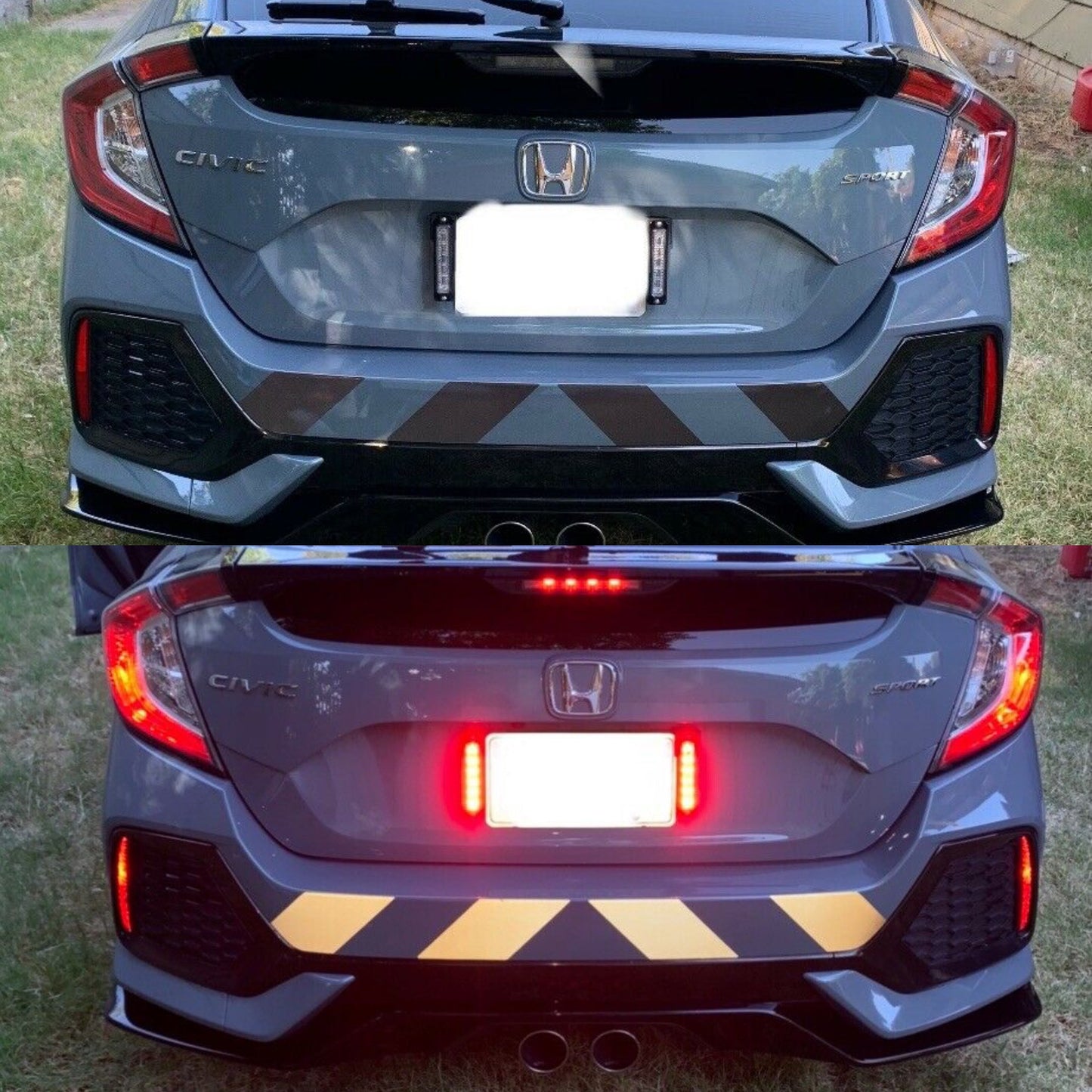 Reflective Shadow Chevron Black/White Panel - Reflective Pro