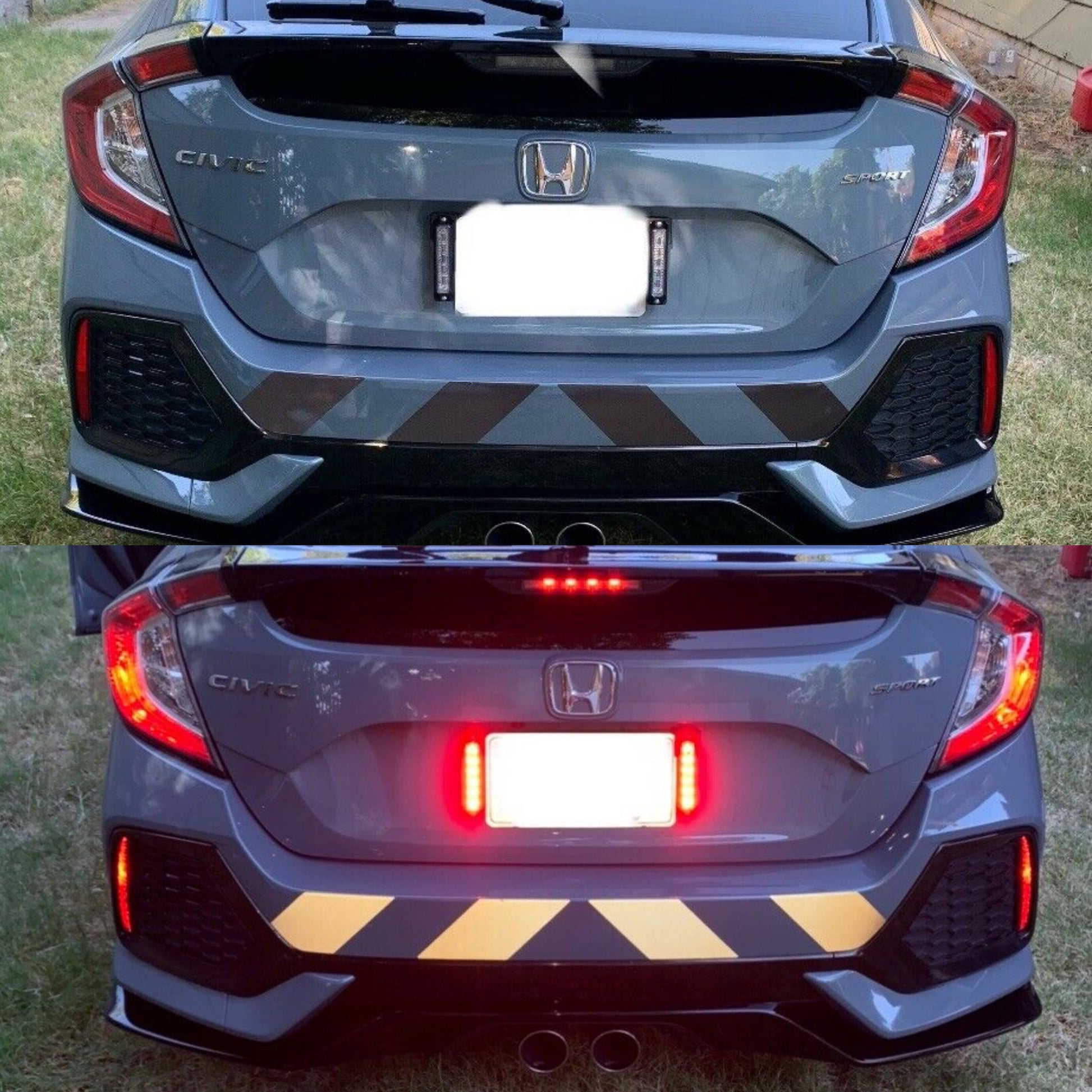 Reflective Shadow Chevron Black/White Panel - Reflective Pro