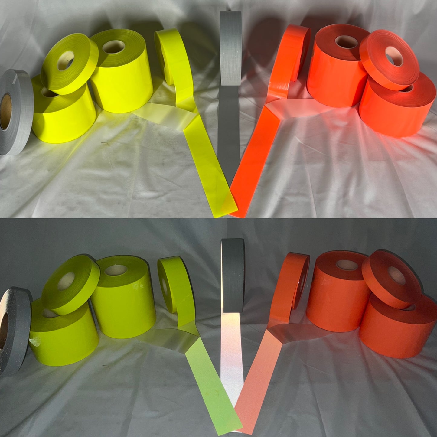 Reflective Sew On TriCot Fabric Silver, Orange, Lime - Reflective Pro