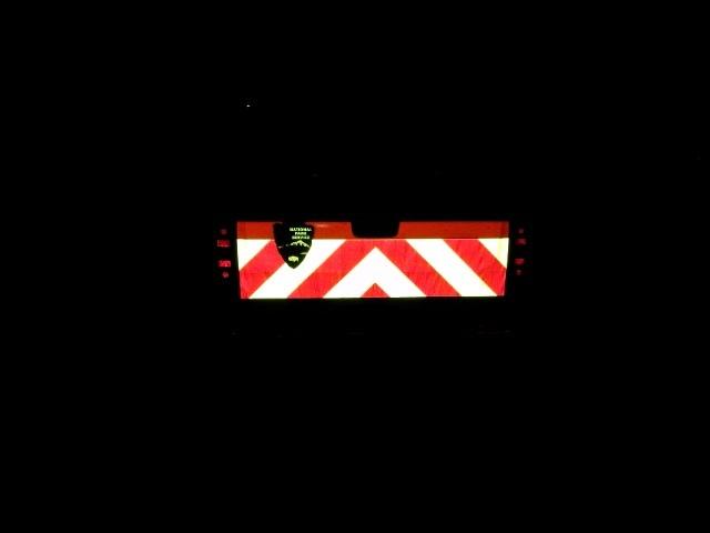 12" Lime & Red Reflective Chevron Panel - Reflective Pro