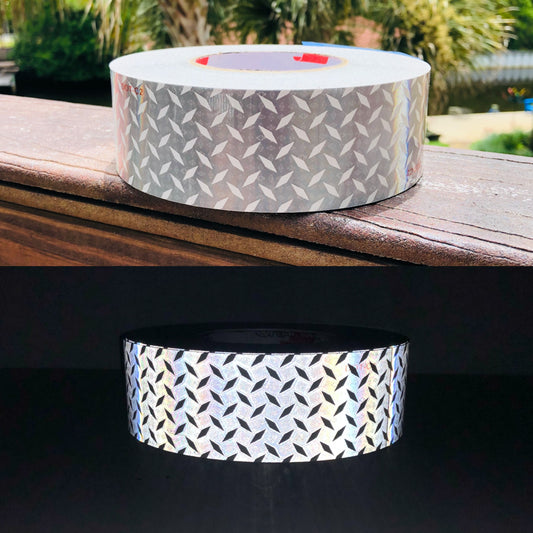 2" Oralite DOT "Diamond Plate" V52 Solid White Tape - Reflective Pro