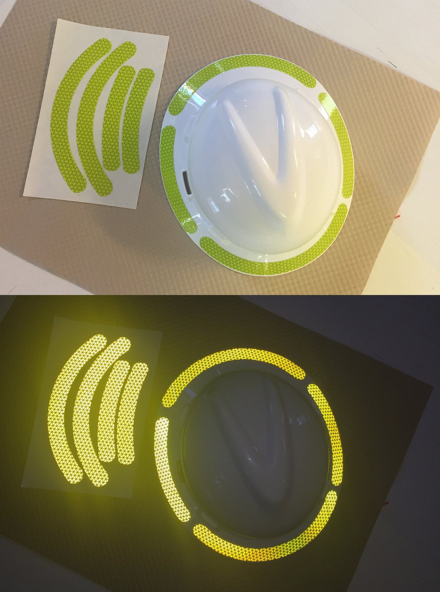 Reflective Hard Hat Brim Decals - Reflective Pro