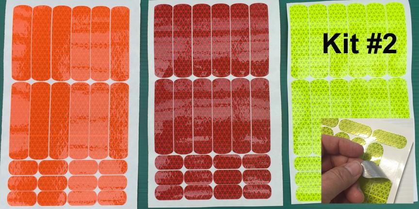 Reflective Hard Hat Decals Kit #2 - Reflective Pro