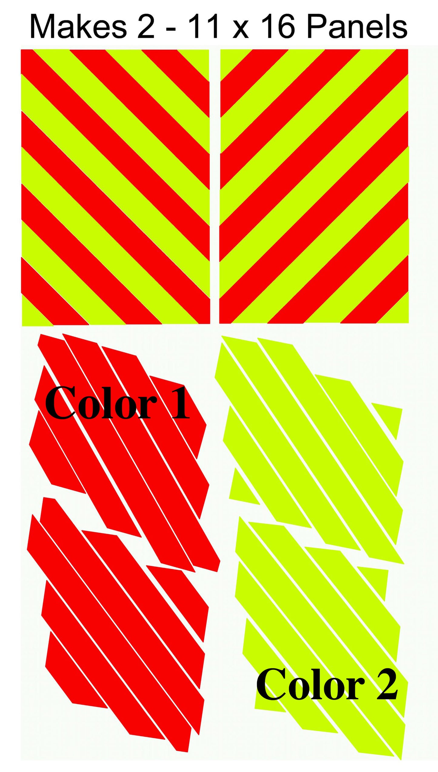 DIY Motorcycle Chevron Kit - Reflective Pro