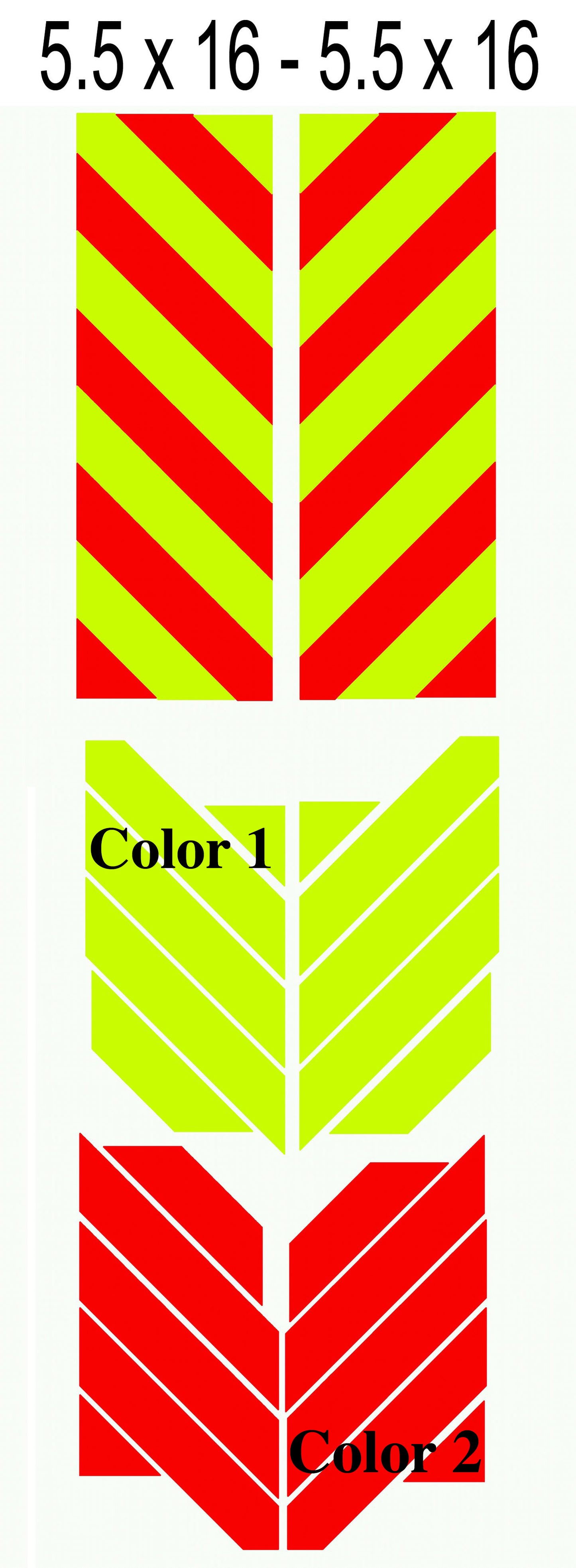 DIY Motorcycle Chevron Kit - Reflective Pro