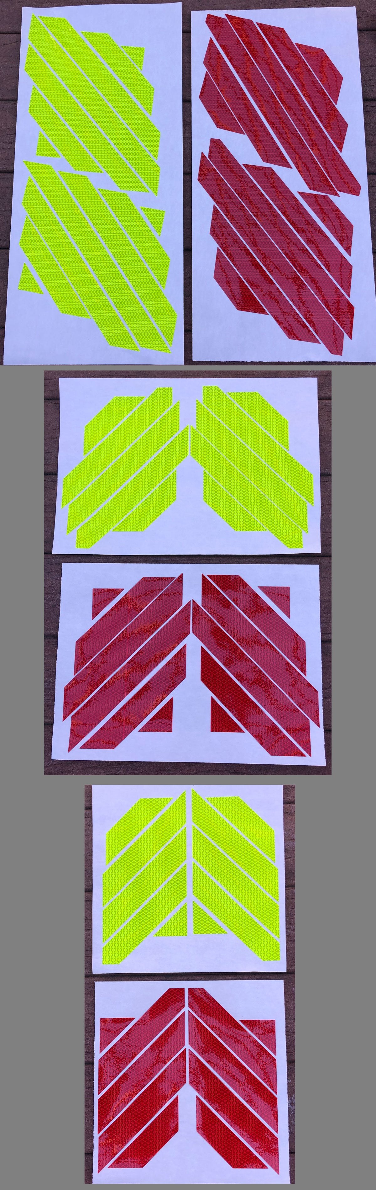 DIY Motorcycle Chevron Kit - Reflective Pro