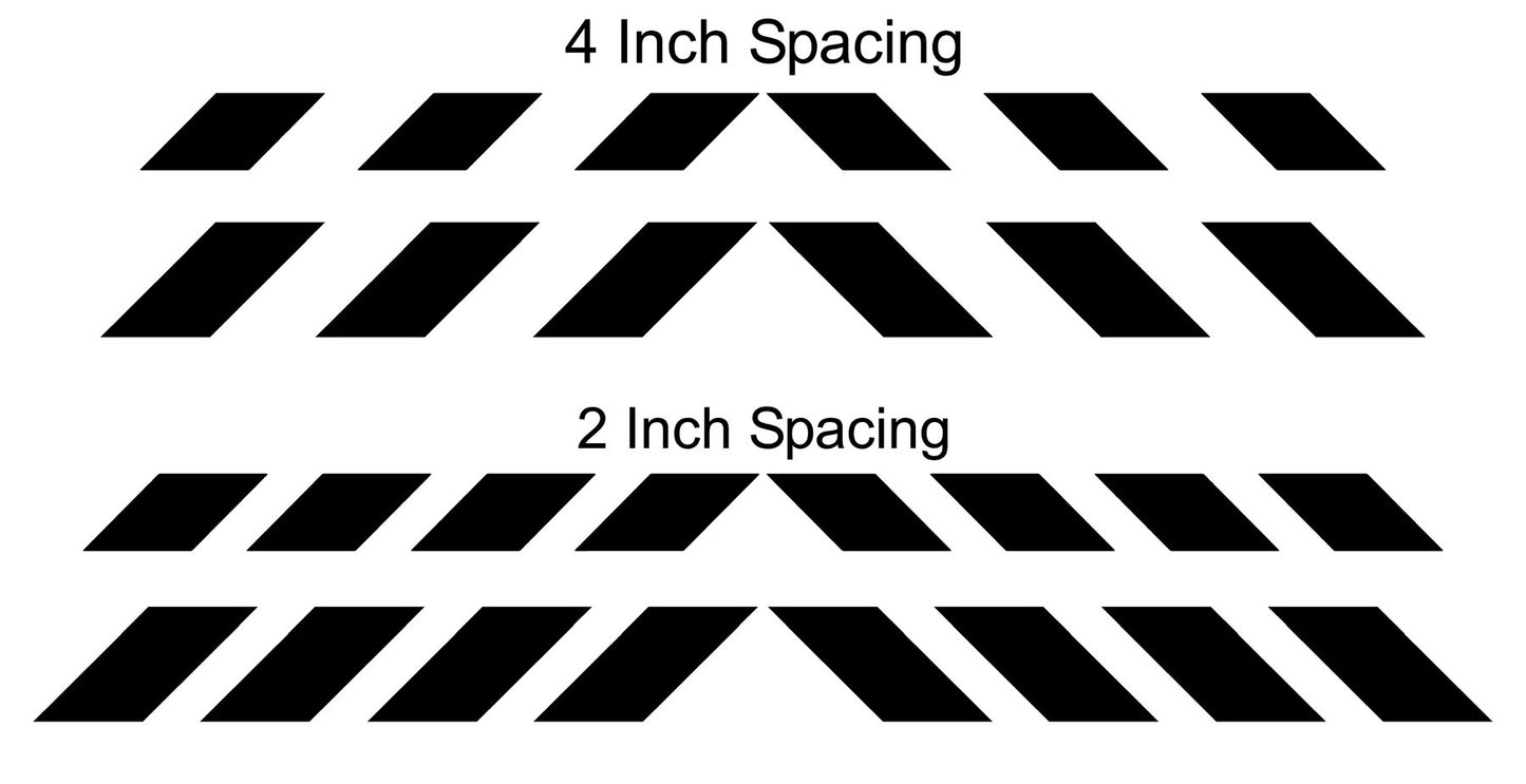 Reflective Shadow Chevron Black/White Panel - Reflective Pro